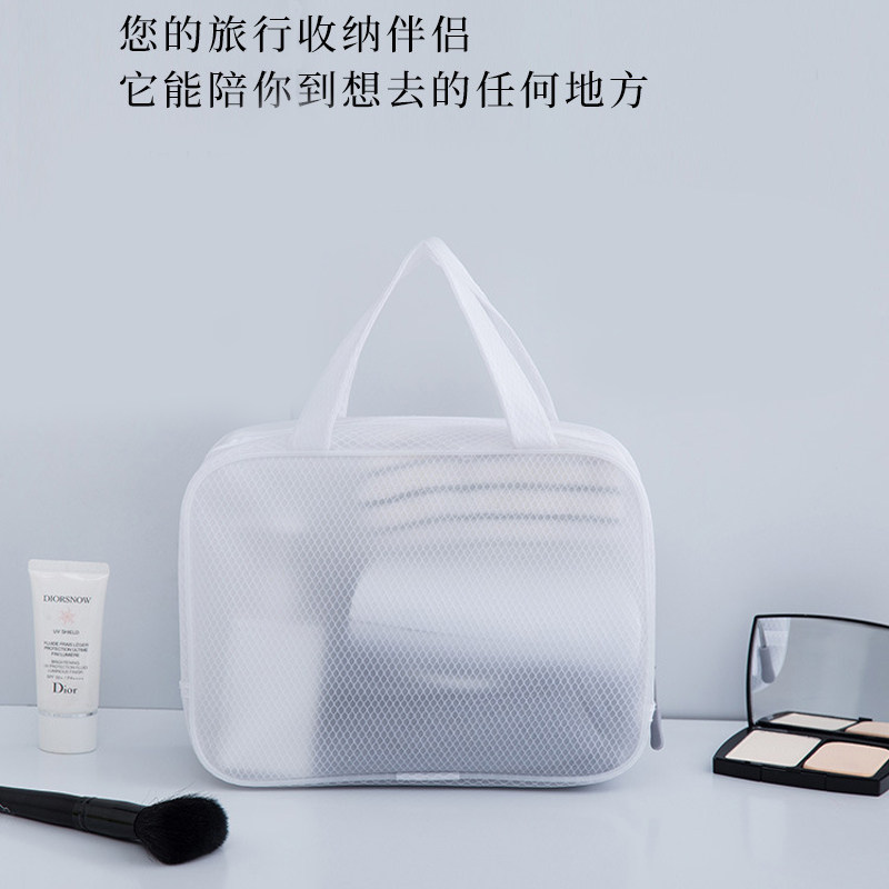 洗漱化妆包便携旅行防水冻大容量男女浴兜健身游泳透明洗澡沐浴袋图片