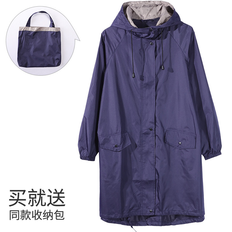 时尚成人单人女款全身长款雨衣外套旅行轻便易携带外穿风衣式雨披