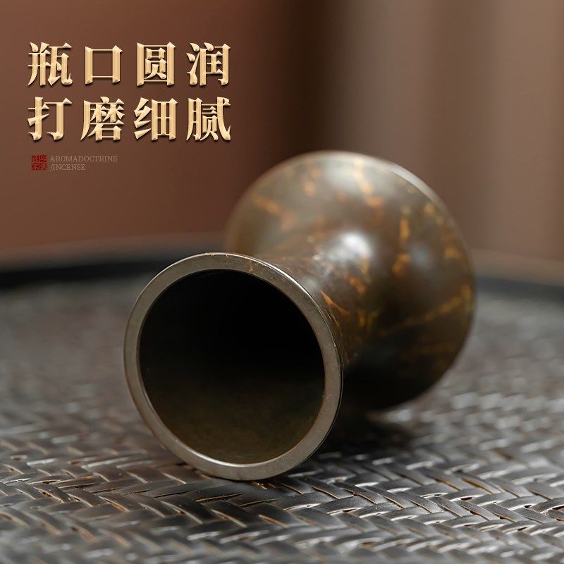 苏工紫铜收纳瓶香道工具摆放储存小瓶子香篆香勺铲压扫一整套定制