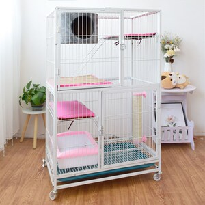 欣乐森木质猫窝冬季保暖四季通用封闭猫房子猫别墅猫用品猫咪用品