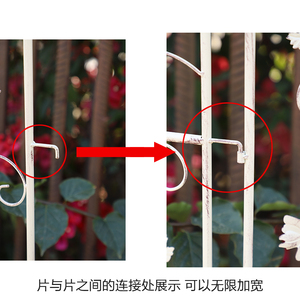 美式做旧铁艺铁线莲月季爬藤架风车苿莉攀爬阳台庭院花架花园支架