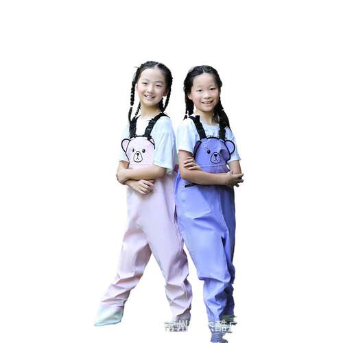 幼儿赶海服儿童下水裤玩水连体涉水裤防水裤小朋友摸鱼服玩沙衣服