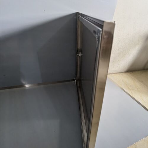 不锈钢框边门检修口门洞墙盖板水表箱电箱框门500*500现货可定做