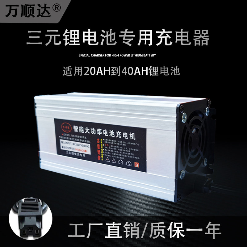 电动车电瓶车三元铁锂电池专用充电器48V60V72V84V96V5A/8A10A