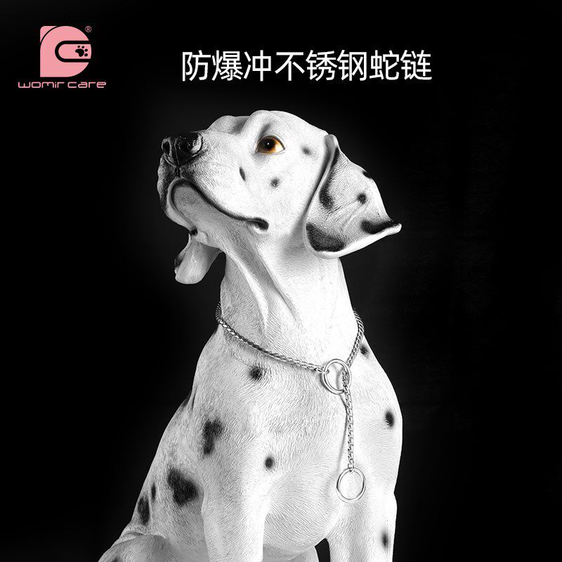 防爆冲防勒手不锈钢p链赛级蛇链牵引绳遛狗链子大中小型犬狗绳子