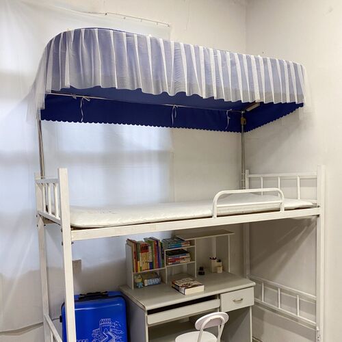 ins风U型床帘防尘顶个性公主风女生宿舍轨道专用遮光顶帘可定制