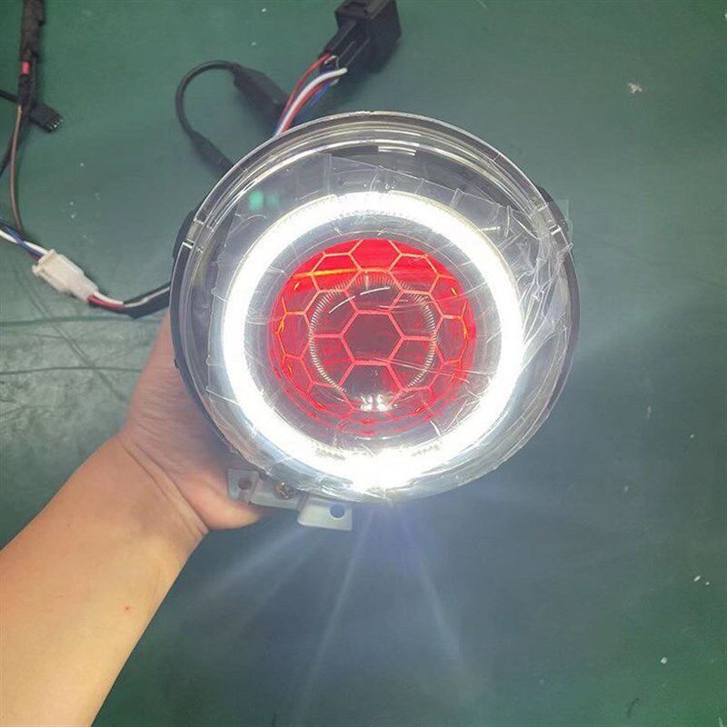电动车专用led大灯龟五龟王小龟电车LED透镜大灯总成一秒快启带风