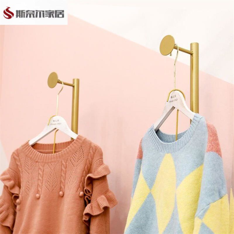 服装店橱窗展示架落地式挂衣架女装店正挂衣服架子样版陈列衣服架