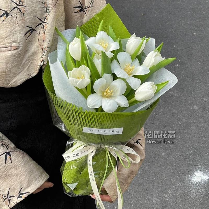 郁金香鲜花速递生日花束北京大兴区怀柔区平谷密云区花店同城配送