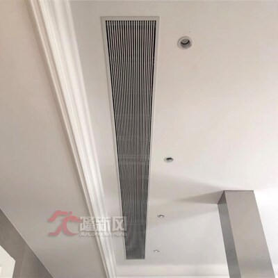 pvc中央空调内嵌式线型条形无边框百叶窄边框风口高端别墅定制