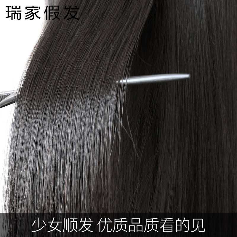 假发女短发造型真发全头套式波波头可爱羊毛卷全真人发丝自然发套
