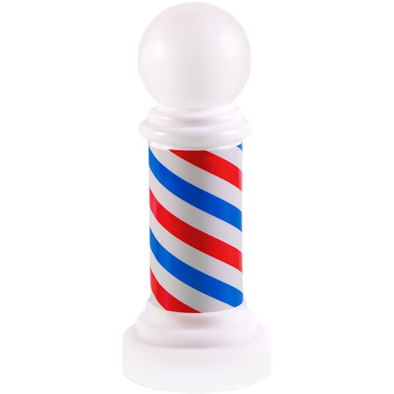 barbershop转灯摆件发廊经典三色灯美发店装饰小台灯迷你理发转灯