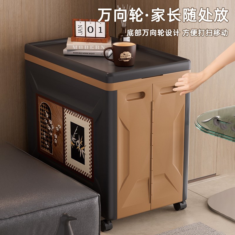 衣服收纳柜翻盖收纳箱大容量特大号整理箱带滑轮衣物被子储物柜子