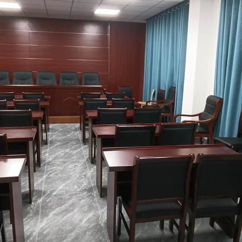 大会议室会议厅条形实木会议桌长条桌党员活动室培训开会桌椅组合