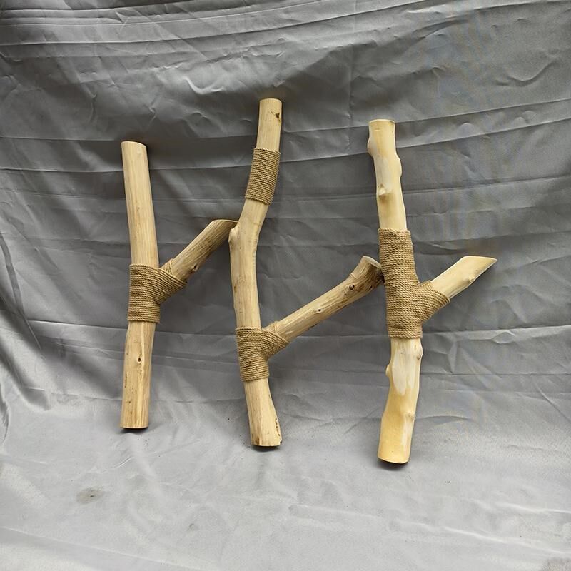 实木树干猫爬架通天柱树杆带叉干树枝猫树猫爬架配件果木宠物架