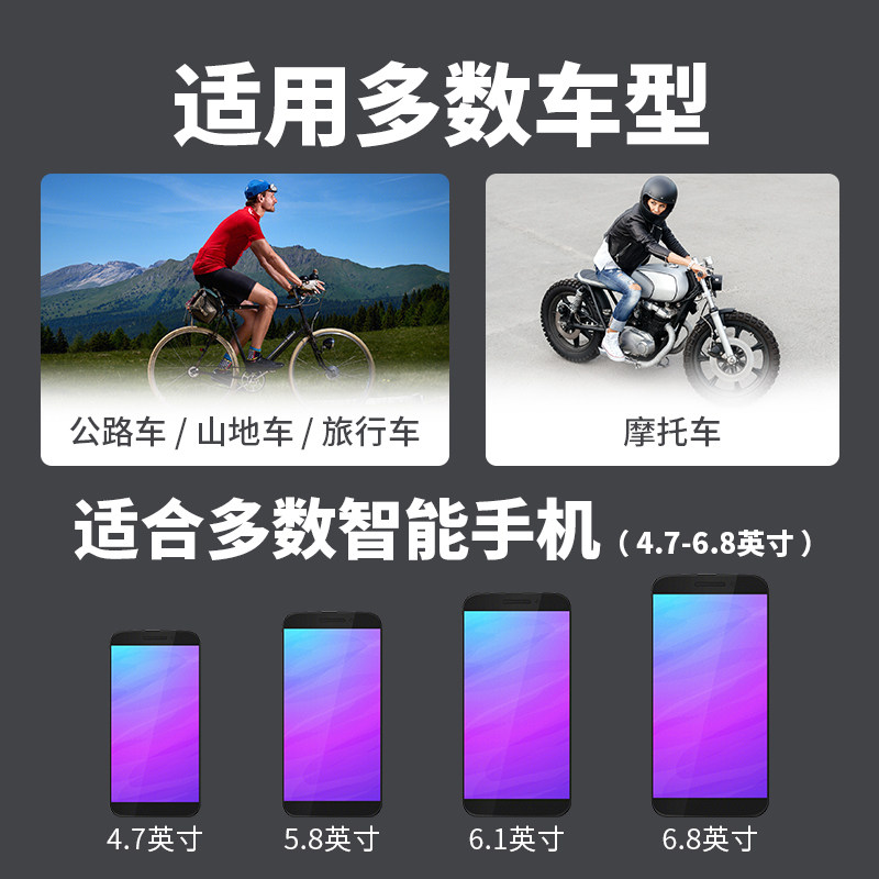 山地自行车前梁手机包导航支架防水防震触屏公路单车骑行装备
