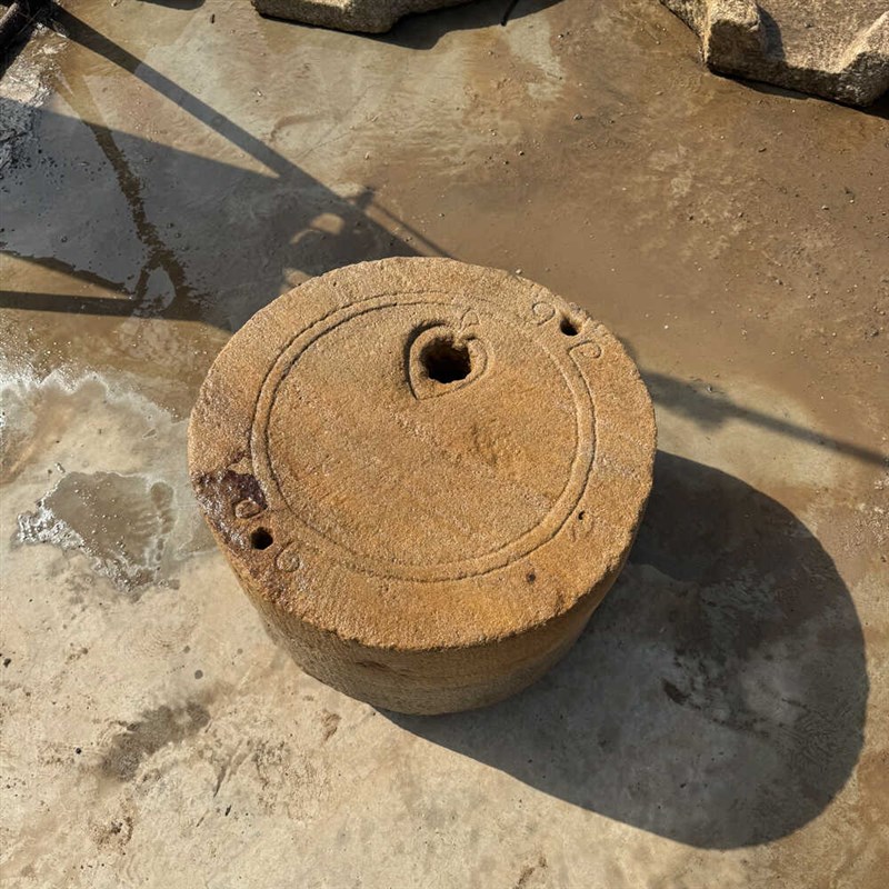 石磨老式旧石磨盘农村大号石磨子古代民俗手推面粉豆浆机庭院摆件