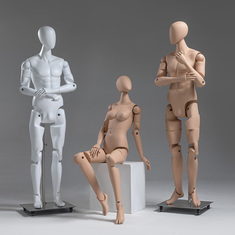 全身模特展示架全身男女模特多功能可活动关节造型机器人模特道具