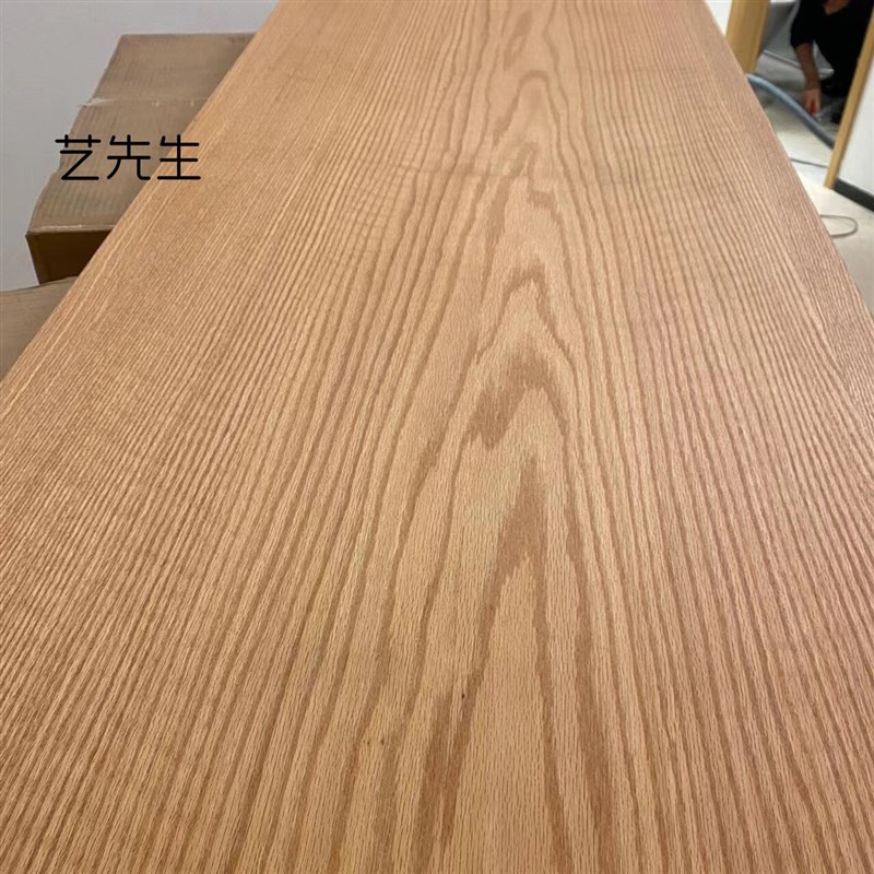 红橡木实木吧台板 可客制简约现代风格泡茶桌电脑书桌橡木板