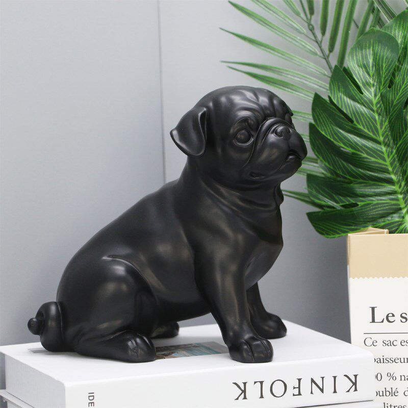 招财狗法斗犬摆件树脂工艺招财镇宅办公室桌面装饰乔迁开业送礼品