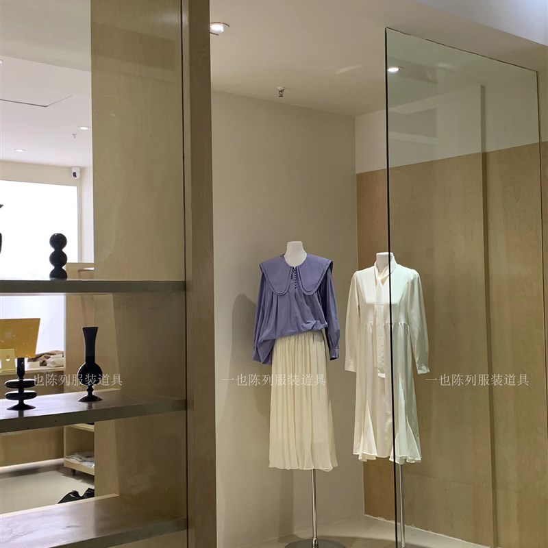 服装店女模特半身女装广州扁模特展示架婚纱橱窗假人台女模型道具