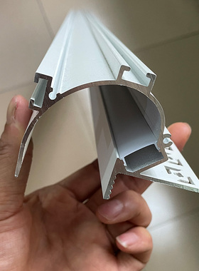 LED灯带悬浮吊顶铝槽洗墙灯预埋线型灯弧形回光灯槽嵌入式反光灯