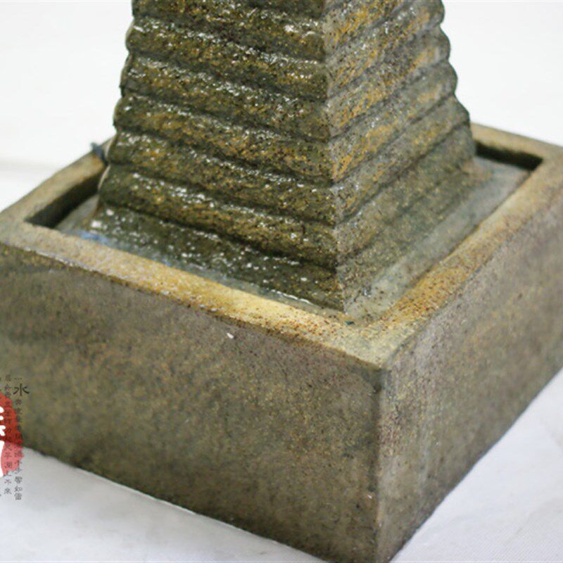 室内喷泉流水水景摆设家居装饰工艺品客厅风水轮家里开业礼品