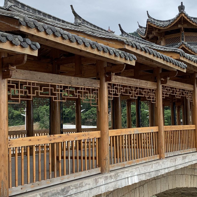 东阳木雕中式仿古装修实木雕刻挂落镂空雕花花格门楣背景墙可定制