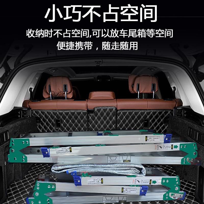 铝合金折叠马凳加厚工程专用升降伸缩平台梯工地工作台装修功夫凳