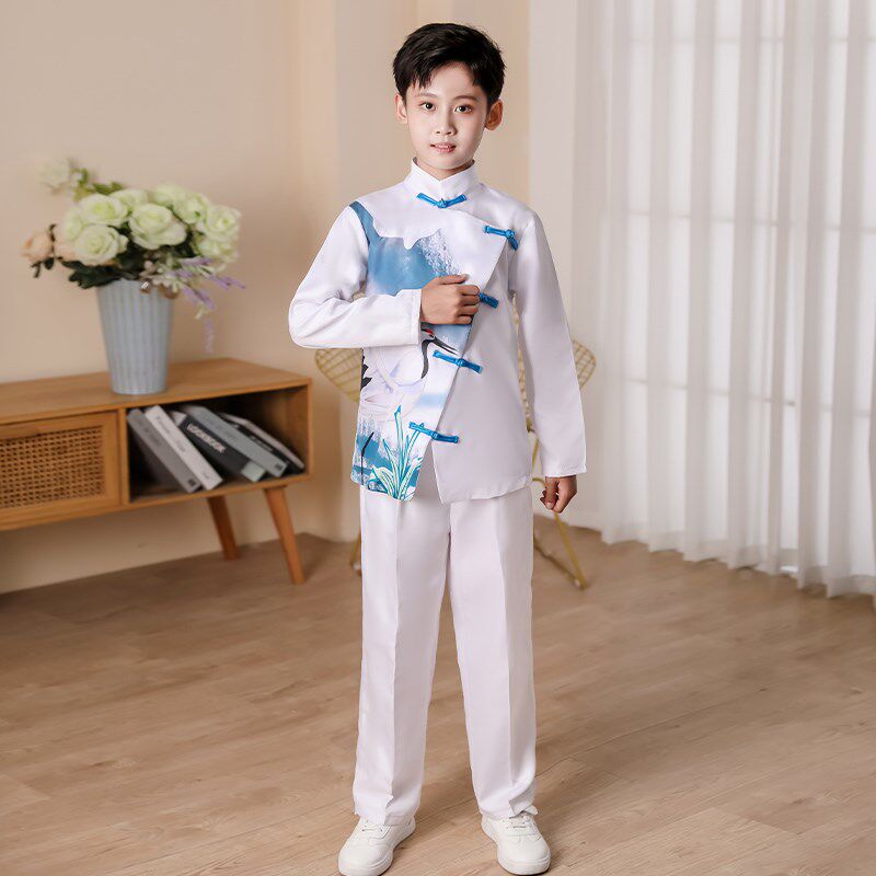 儿童钢琴演奏小学生诗歌朗诵比赛幼儿园男女童主持礼服合唱演出服