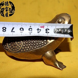纯铜摆件金蟾水滴黄铜文房水滴砚滴办公室用品家居装饰品摆件礼品