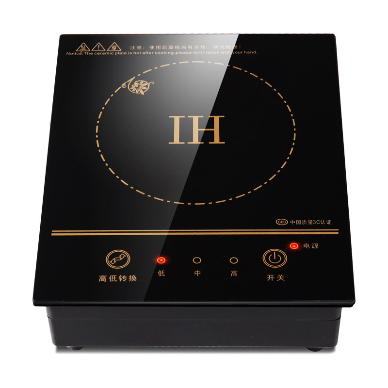乐浦商用迷你小火锅电磁炉嵌入镶嵌式800W 圆形触摸线控 一人一锅