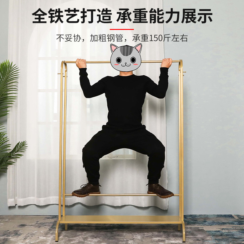欧式床边放衣服神器主卧挂衣架卧室晾衣架落地屋内简单衣服架置包
