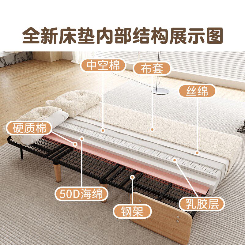 申亚折叠床可折叠两用单人双人小户型客厅阳台沙发床懒人沙发椅