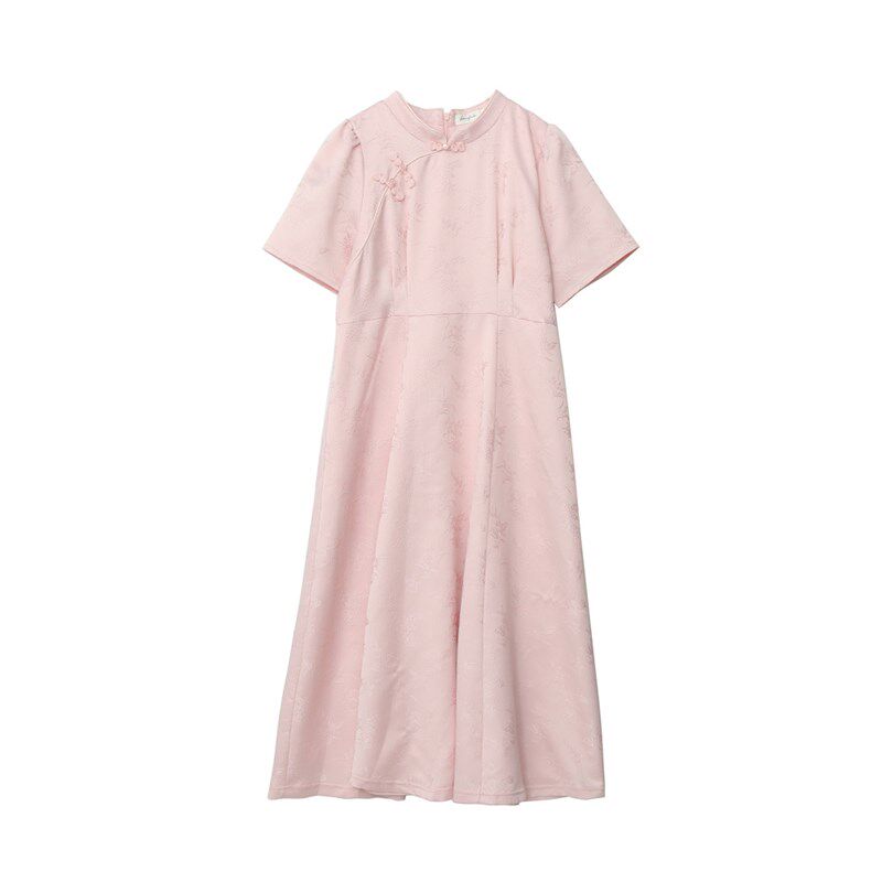 胖mm夏装新品230斤大码女长短款改良旗袍伴娘服200中式国风连衣裙