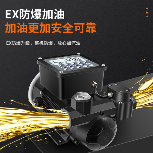 全自动车载加油机12V24V220V定量计量电动抽油泵静音汽油防爆加油