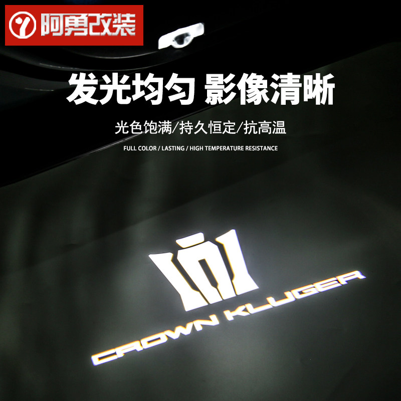 适用15-22款第四代汉兰达门板投影灯皇冠陆放专用迎宾灯阿勇改装