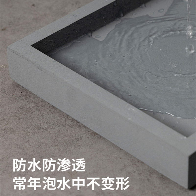 正方形仿水泥花盆托盘绿植底托花盆接水盘盆景垫底盘防晒耐泡托盘