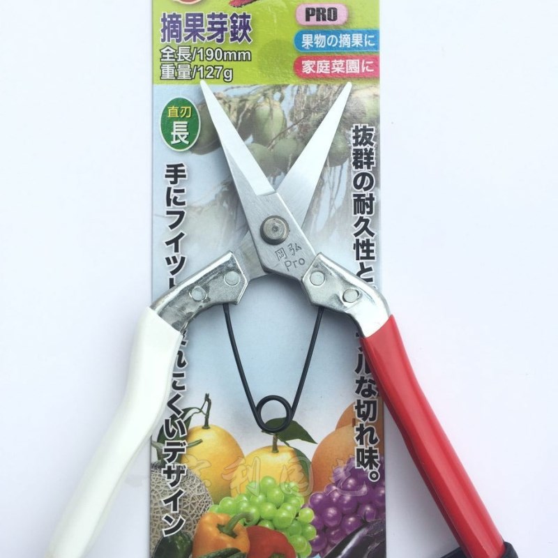 包邮台湾进口冈弘318修枝剪芽剪布剪盆景剪摘果工具尖剪 盆栽剪刀