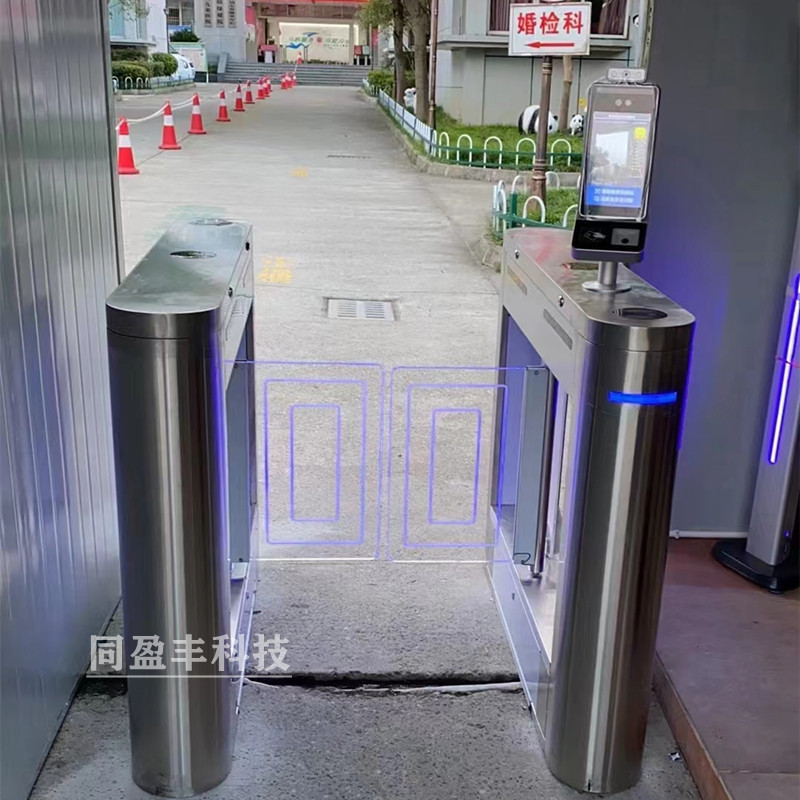 人行通栅栏机 防撞摆闸 身份人脸识别比对 证政务闸机 翼闸社区门