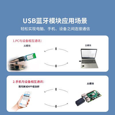 CP11远距离USB转TTL适配器USB转蓝牙虚拟串口模块Dongle单主单从