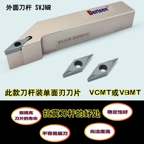 外圆车刀93度螺钉式数控刀杆SVJCR2020K16/2525M16 SVJBR1616K11