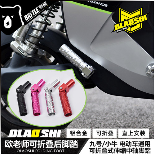 适用九号Mz Nz机械师Mmax110P F90m小牛U2改装欧老师中置折叠脚踏