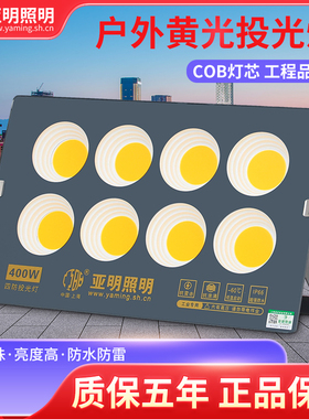 户外黄光超亮射灯LED防水暖光投光灯公园门头广告景观绿化照树灯
