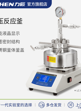 力辰科技磁力搅拌高压反应釜实验室消解50ml-500ml高温加气加氢釜