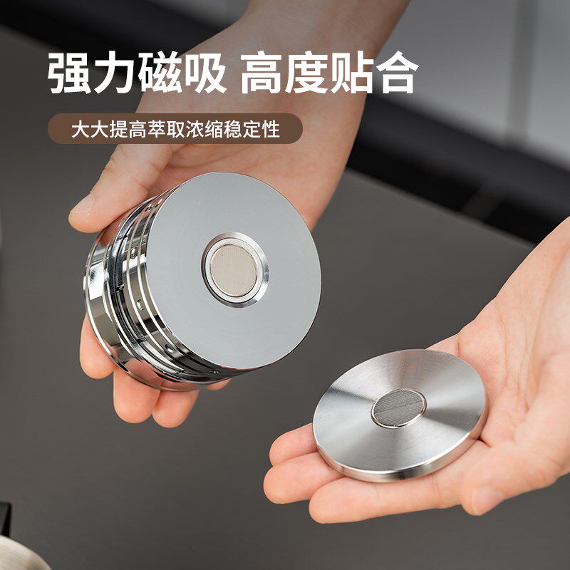 咖啡恒力压粉器回弹压粉锤51/53/58mm咖啡手柄填压器防压偏填粉锤