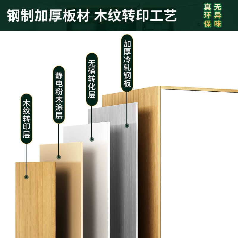 简约现代衣柜钢制卧室小户型三门衣柜简易收纳储物柜家用阳台柜子