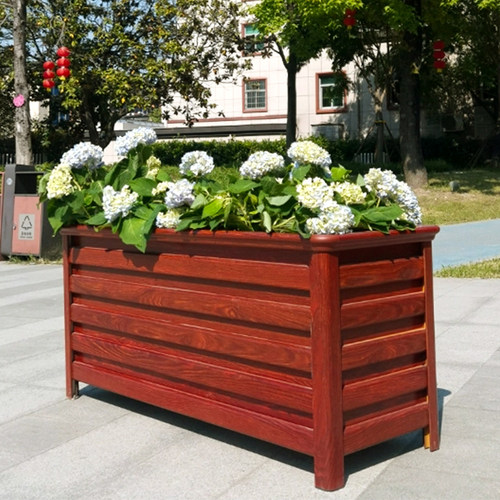 铝合金花箱户外庭院组合花盆长方形种植箱花槽市政道路隔断定制