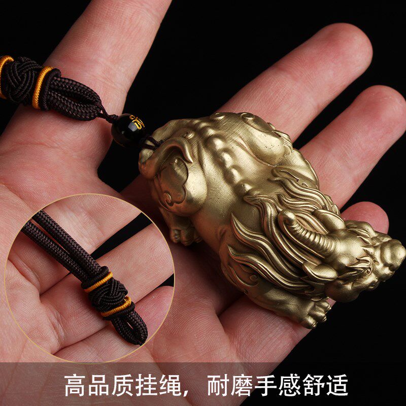全铜貔貅手把件招财进宝男士随身解压文玩转运旺财工艺品茶宠摆件