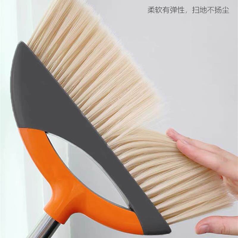 扫把簸箕套装组合不粘发高级软扫帚垃圾铲家用扫地笤帚不锈钢杆